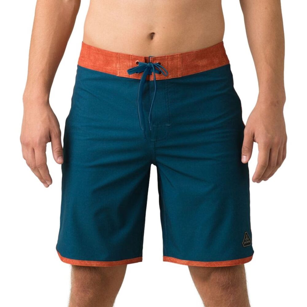 prAna Men's Size 33 High Seas Board Short Swim Suit Bottoms UPF 50+ Tie Waist